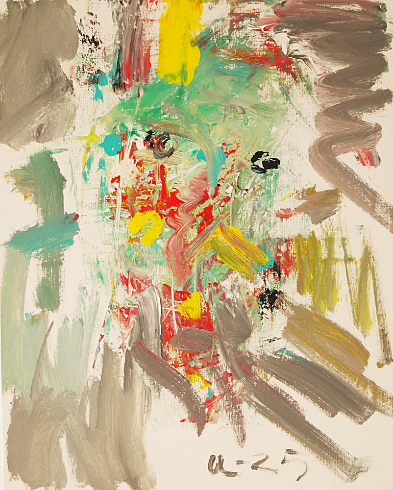 7) Självporträtt, Akryl,  72x92 cm