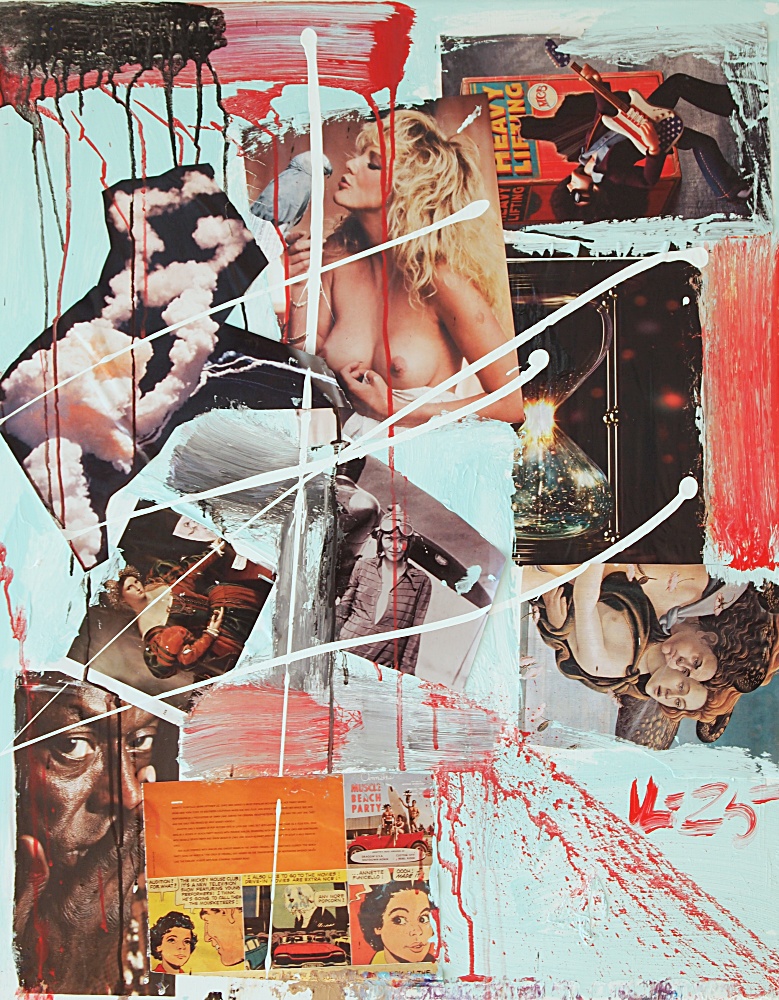 12) Oooh, I made it, Akryl, kollage, 72x92 cm