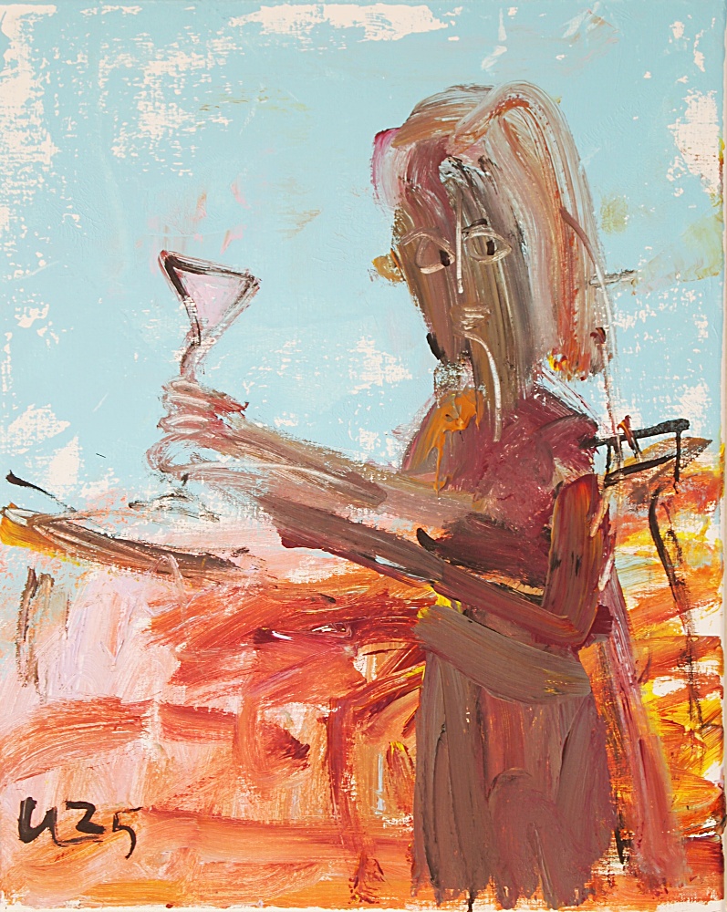 19) Höstsupen, Akryl, 65x80 cm