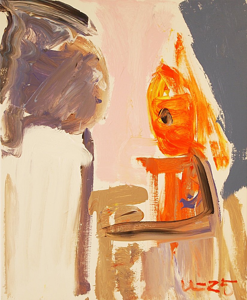 29) För döva öron, Akryl, 60x72 cm