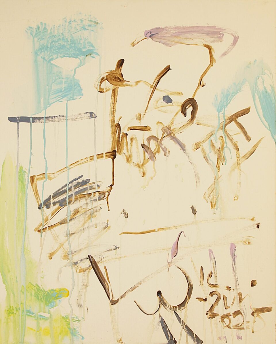 31) Självporträtt med bruten arm, Akryl, 60x72 cm