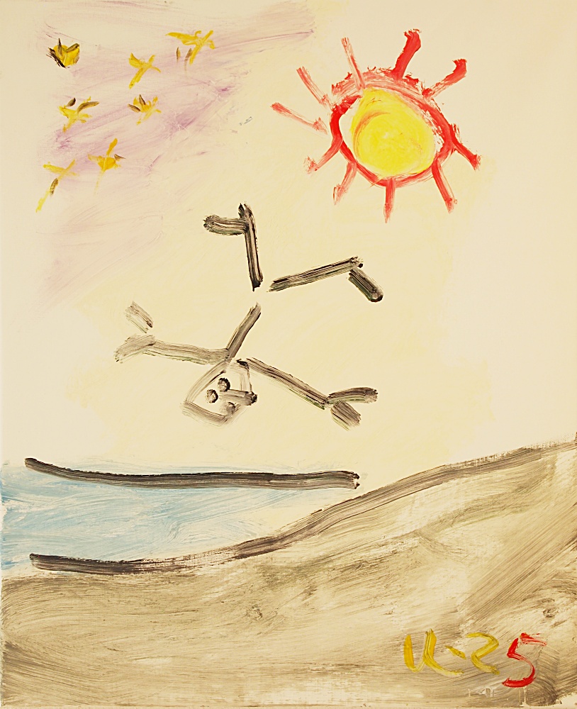 34) Ikaros, Akryl, 60x72 cm