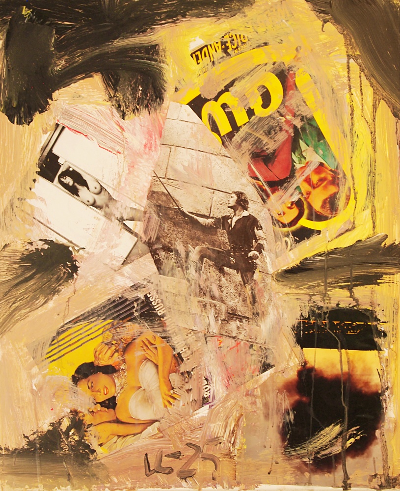 47) Errol, Akryl, kollage, 60x72 cm