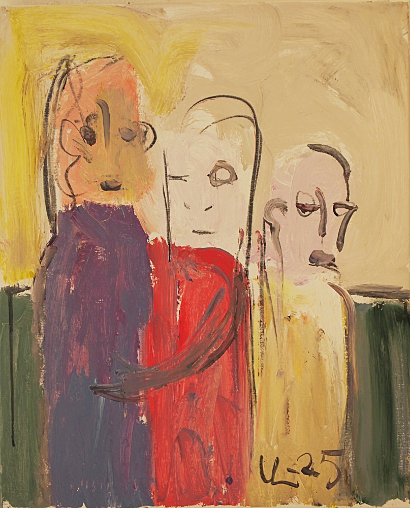 52) Tre systrar, Akryl, 60x72 cm