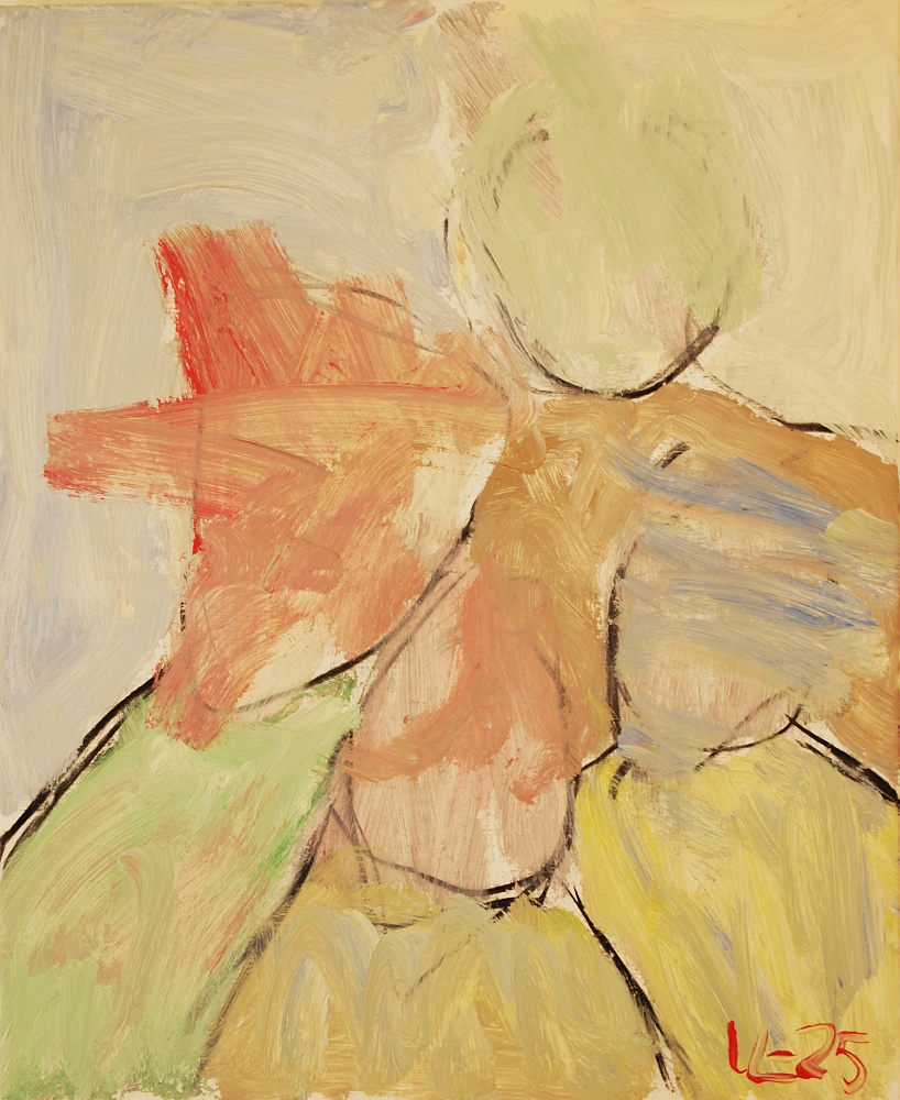 53) Folk, Akryl, 60x72 cm