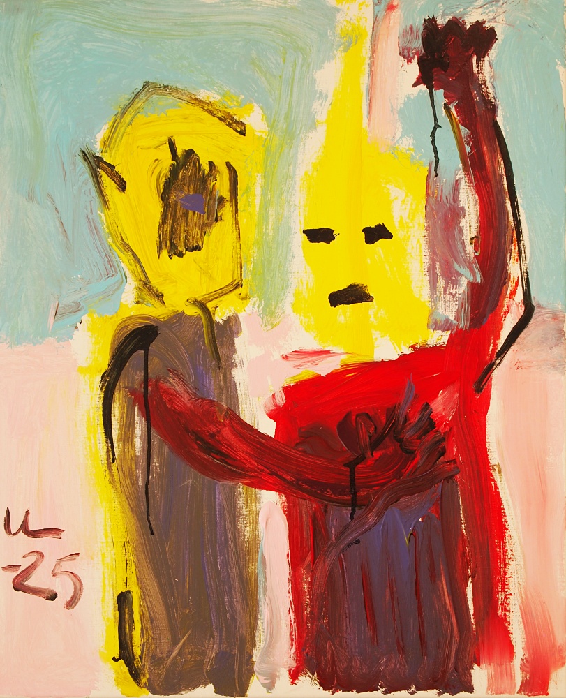 54) Holy shit, Akryl, 60x72 cm