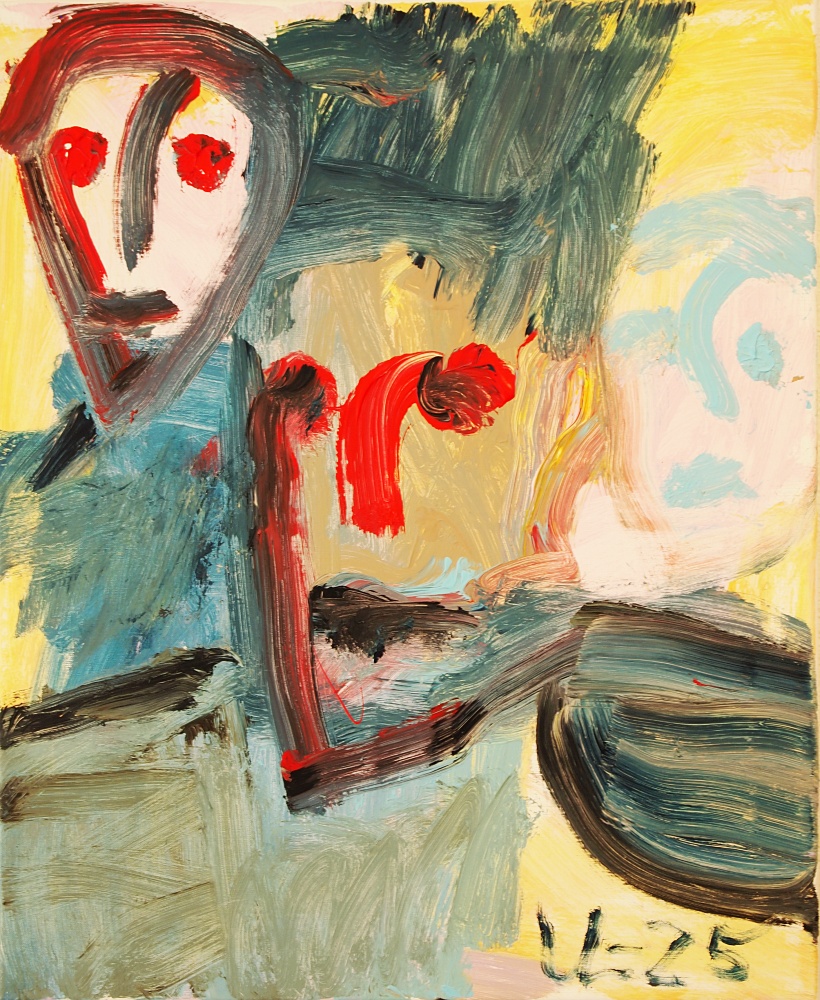 56) Kung och söner, Akryl, 60x72 cm