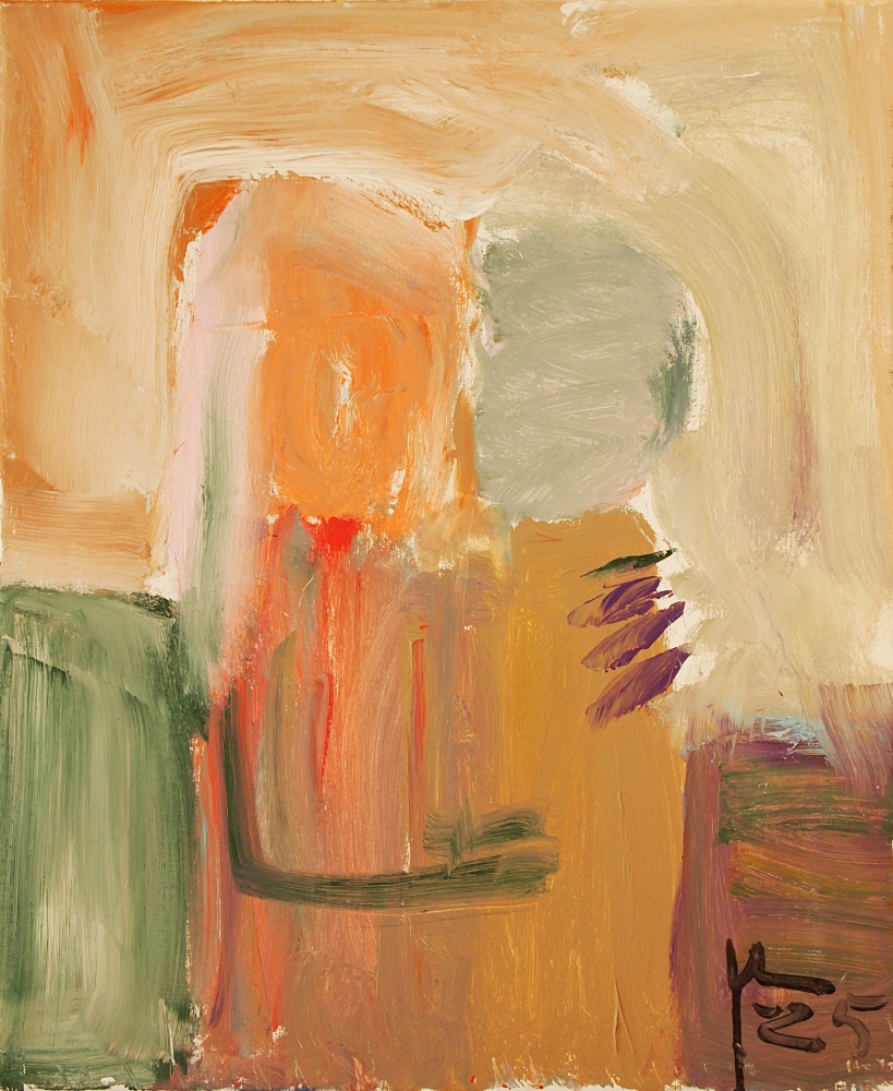 65) Omfamning, Akryl, 54x64 cm