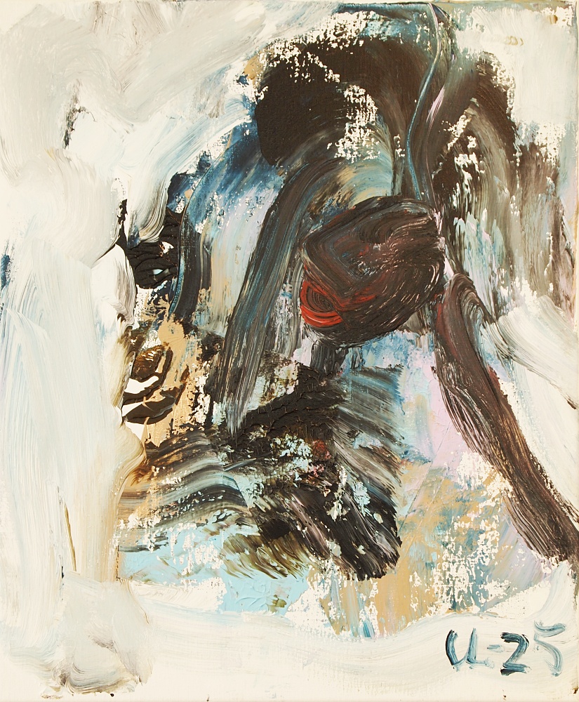 66) The old-timer, Akryl, 54x64 cm