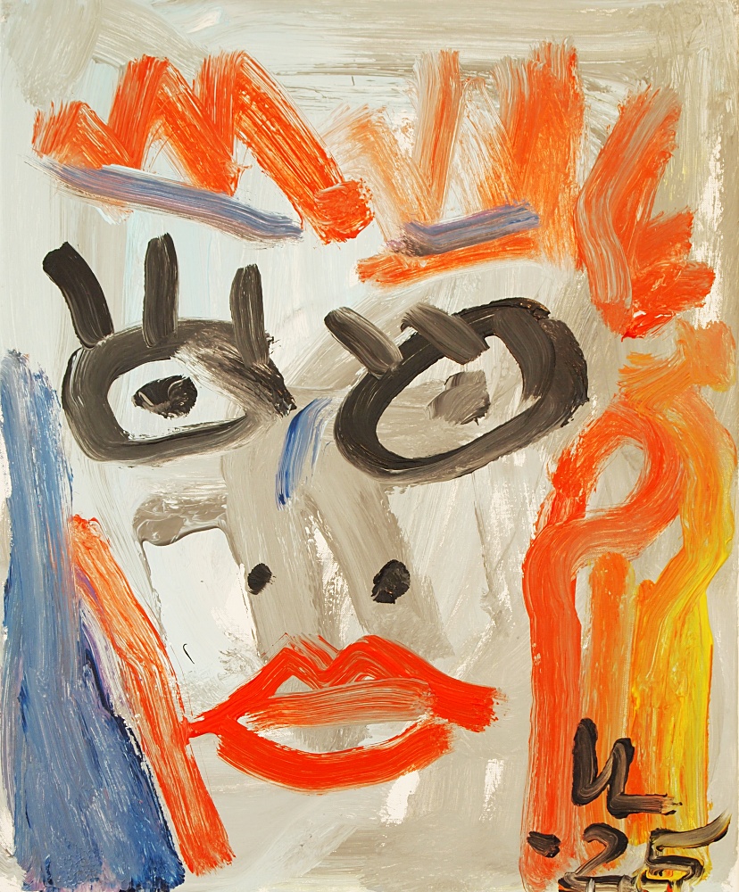 68) Kvinna, Akryl, 54x64 cm