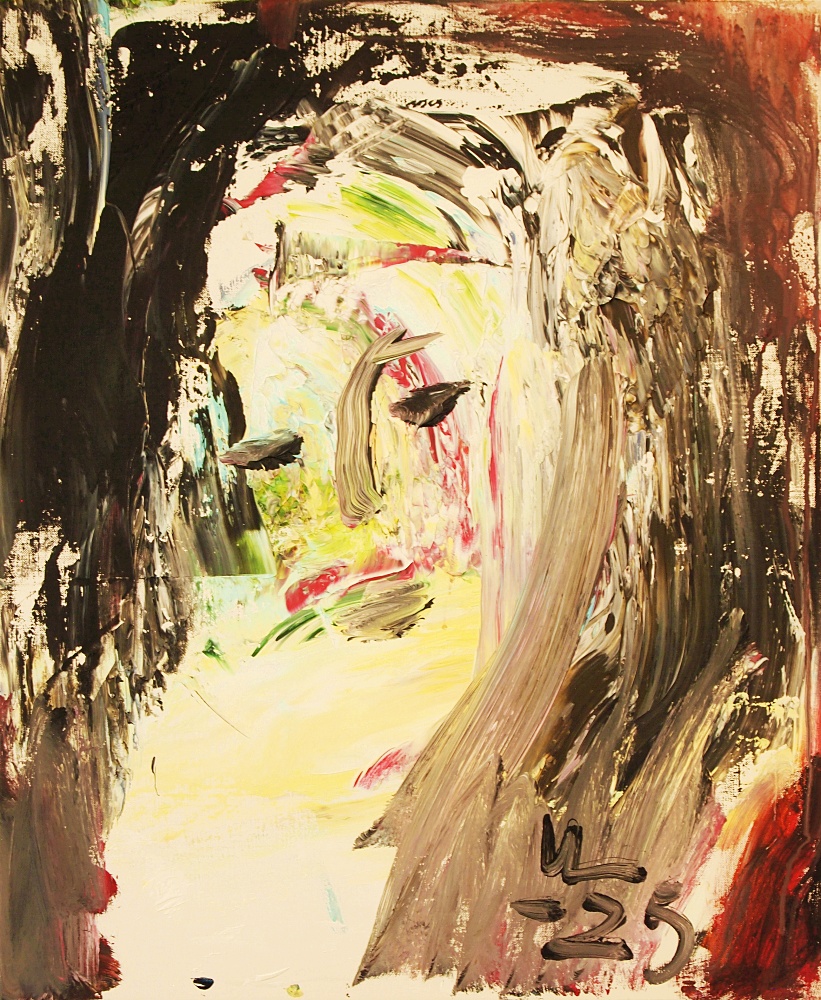 72) Madonna, Akryl, 54x64 cm