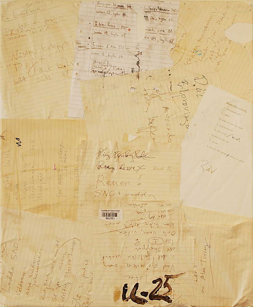 77) V4, kollage, 54x64 cm