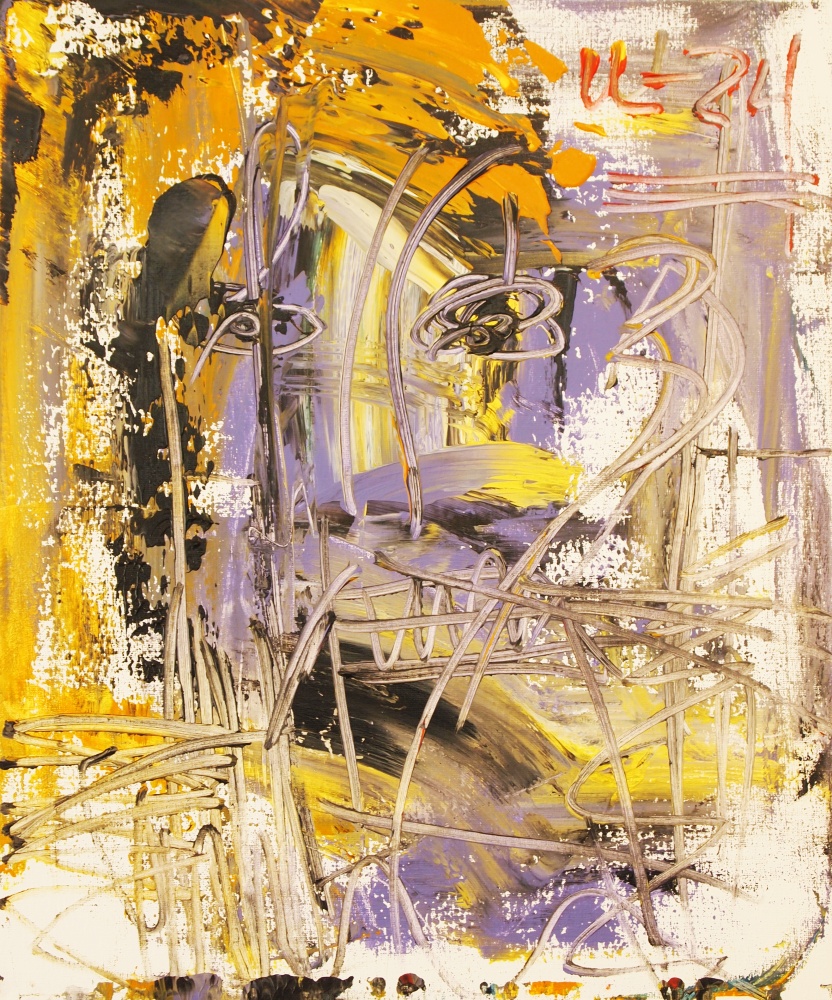 78) Självporträtt, Akryl, 54x64 cm