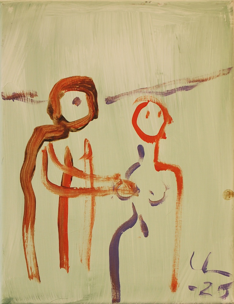 83) Touch, Akryl, 27x35 cm