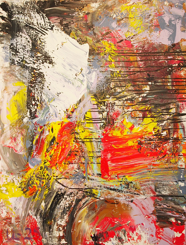 95) Zorba, Akryl, 89x116 cm