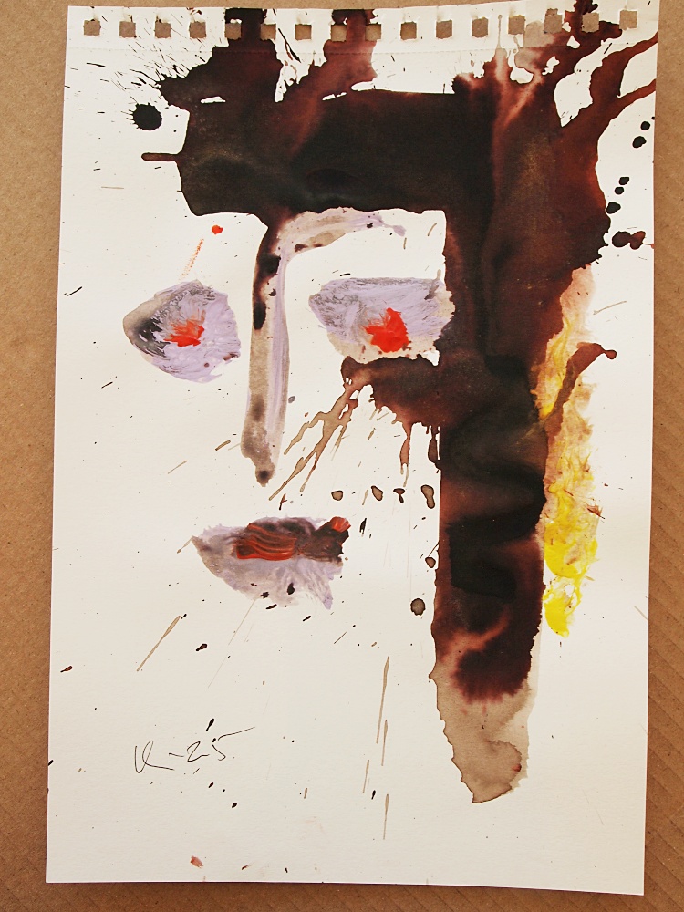 5. Kvinna, akryl, 21x31 cm