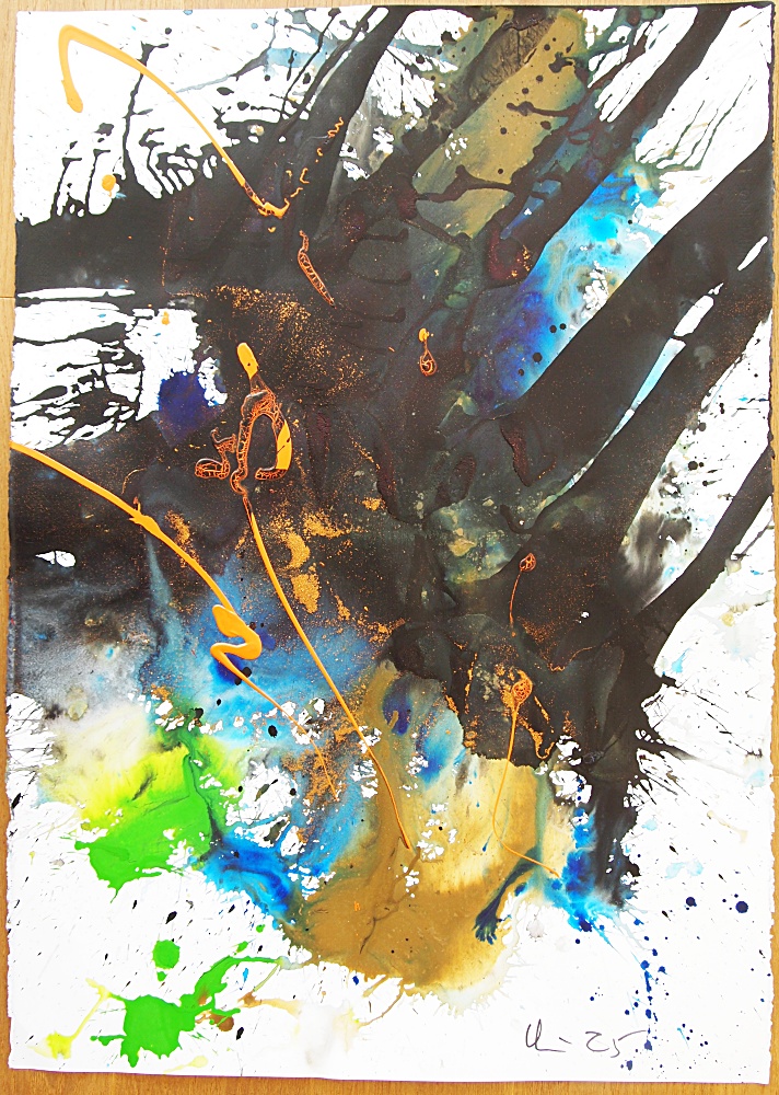 51. Drake, akryl, 71x100 cm