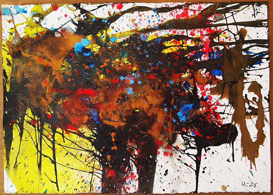 61. Yggdrasil, akryl, 71x100 cm