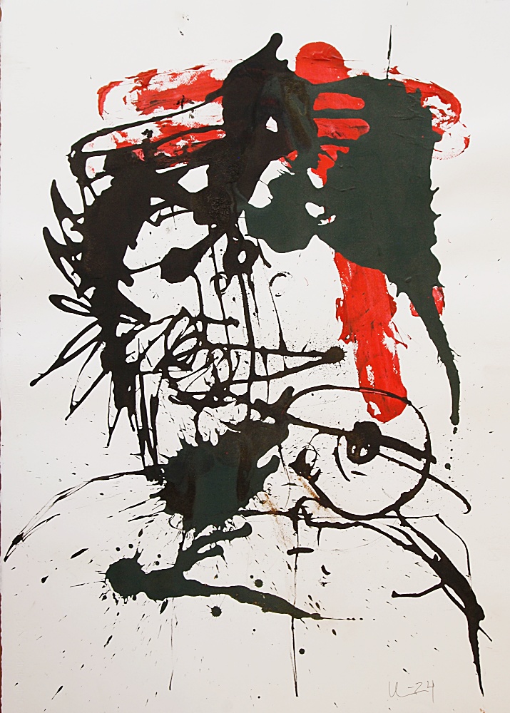 86. Utan titel, akryl, 71x100 cm